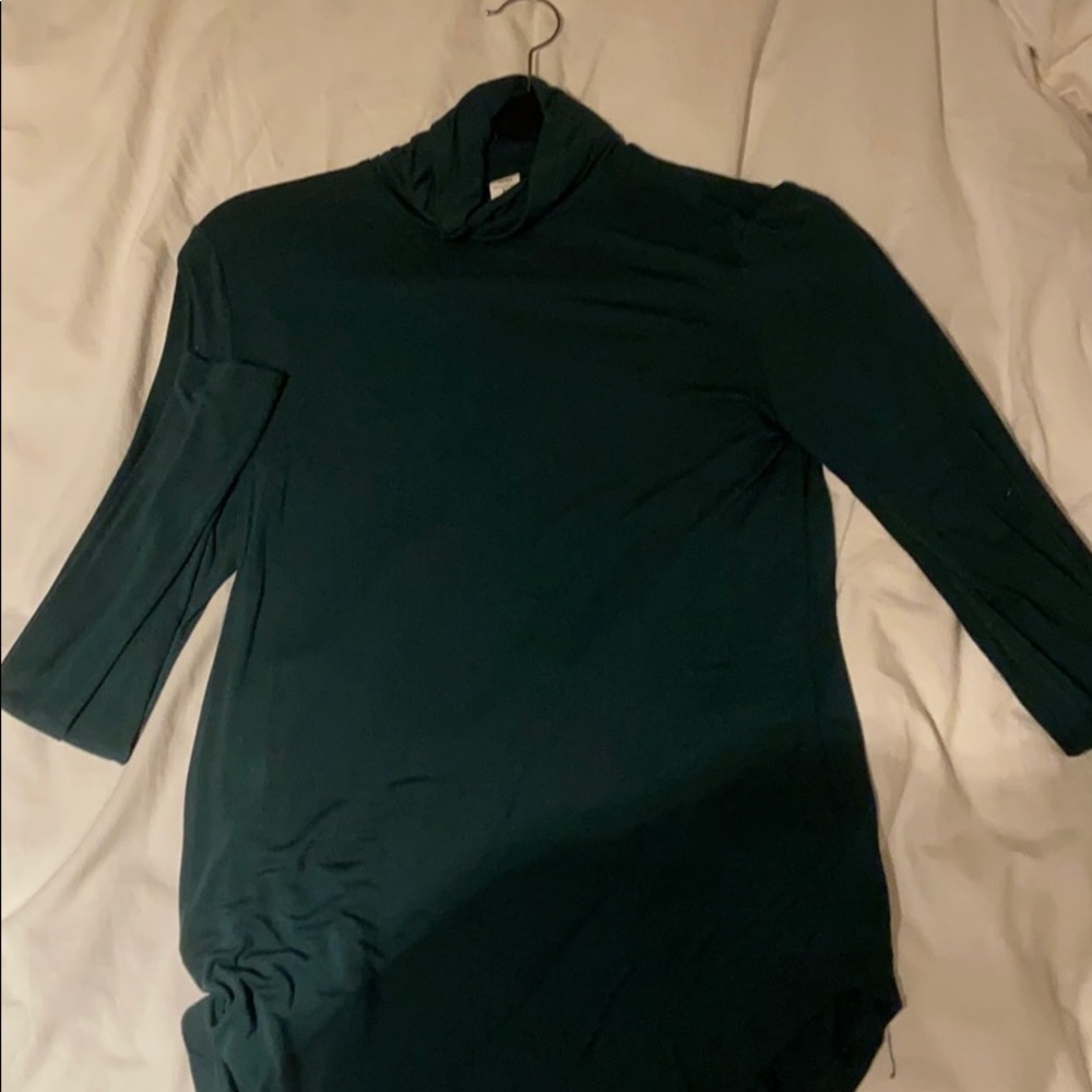 Forest green turtle neck